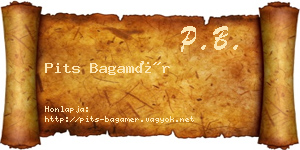 Pits Bagamér névjegykártya